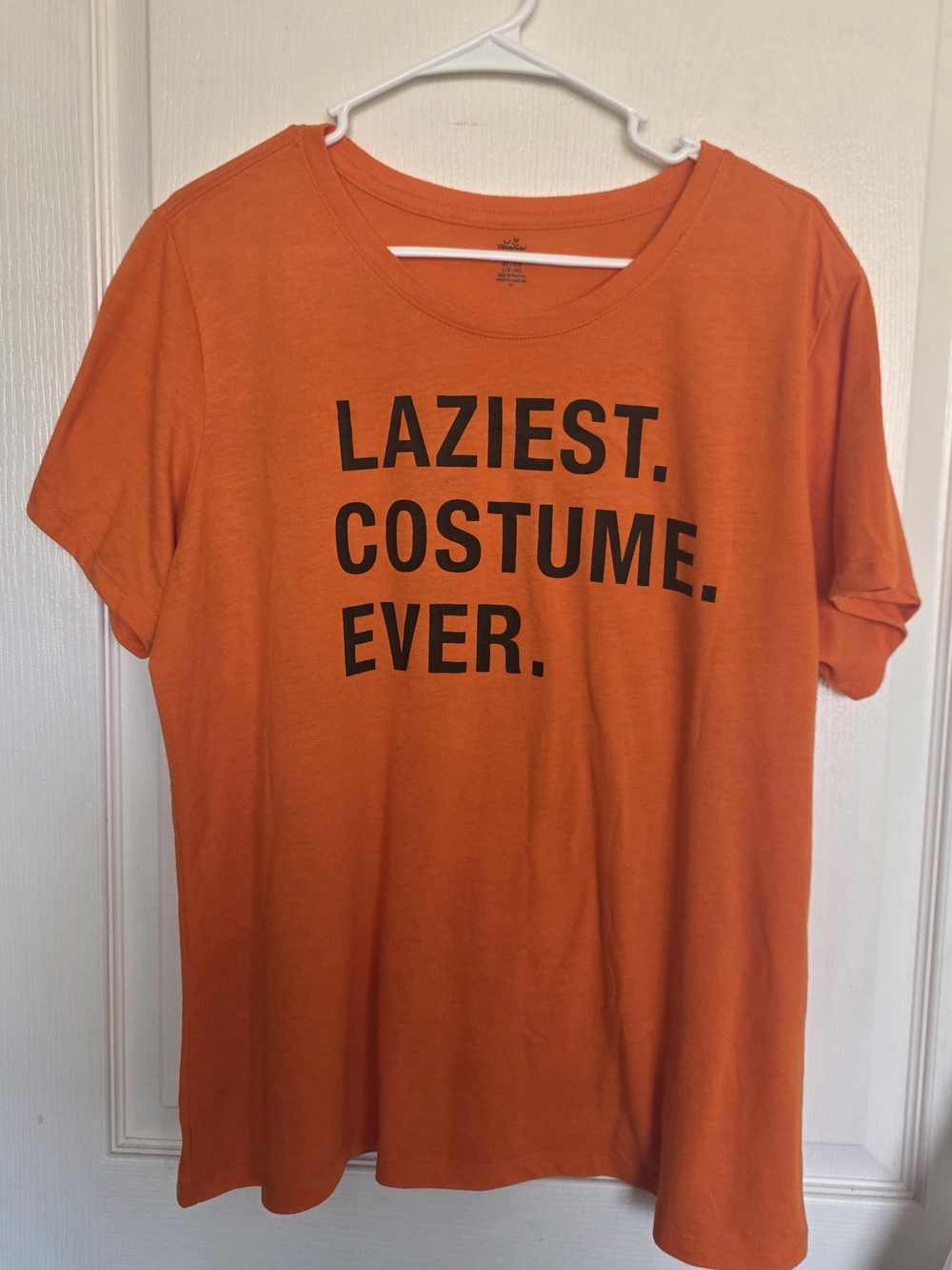 Orange Short Sleeve Tee - "Laziest. Costume. Ever."